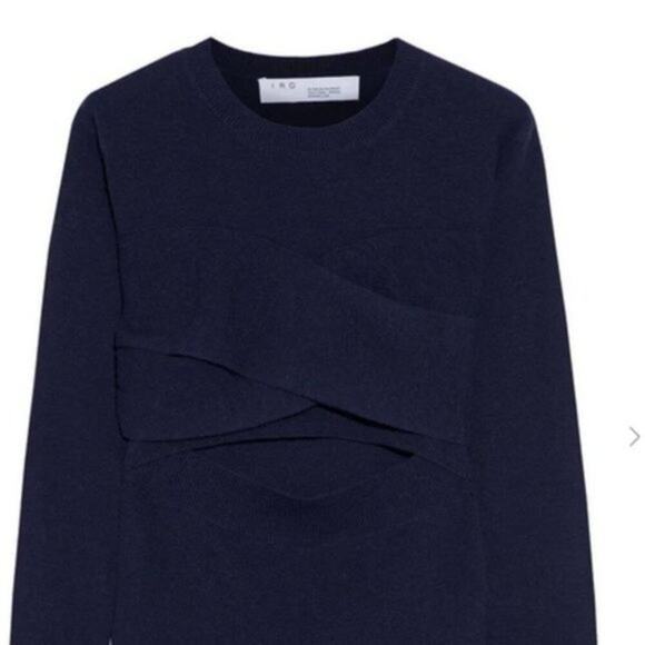 iRO Denny cutout sweater navy Size - Picture 2 of 4